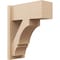 Ekena Millwork 7 1/2-in W x 16-in D x 20-in H Balboa Block Rough Cedar Woodgrain TimberThane Outlooker, Primed Tan OUTUR075X16X20BOA44RCPR - alternate 1